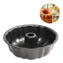 Forma Antiaderente Com Furo no Meio Pudim Bolo Pão 24x8 Forma Antiaderente Com Furo no Meio Pudim Bolo Pão 24x8