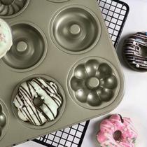 Forma Antiaderente Donuts Cupcake Bolinhos Retangular 26x18