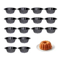 Forma Antiaderente Mini Bolo 190ml Muffin Pudim Assadeira 30un Forma Antiaderente Mini Bolo 190ml Muffin Pudim Assadeira 30un