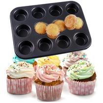 Forma Antiaderente Para CupCake Empada Com 12 Cavidades