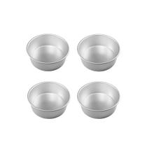 Forma Assadeira 10cm Mini Bolo Tortinha Pao Aluminio 4un