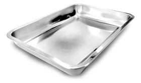Forma Assadeira Alta Retangular 30X40X4 Aço Inoxidável Forno Forma Assadeira Alta Retangular 30X40X4 Aço Inoxidável Forno