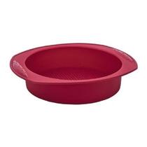 Forma Assadeira Antiaderente Silicone 25cm Bolo Torta Pão Forma Assadeira Antiaderente Silicone 25cm Bolo Torta Pão