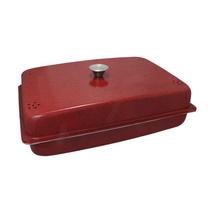 Forma Assadeira Assa Fácil Multiuso Grelha Tampa - Vermelha Forma Assadeira Assa Fácil Multiuso Grelha Tampa - Vermelha