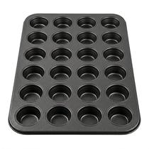 Forma Assadeira Cupcake Muffins 24 Cavidades Antiaderente