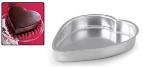 Forma Assadeira de Alumínio Coração N.2 - 25x28x4,5 cm