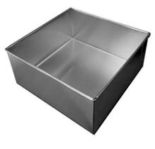 Forma Assadeira De Bolo Quadrada Reta 30x10cm Em Alumínio