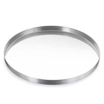 Forma Assadeira De Pizza Aluminio Polido 30cm Nacional