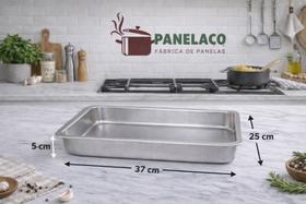 Forma Assadeira n3 Retangular Alta Bolo Assado Nº3 - Alumínio Resistente