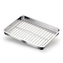 Forma Assadeira Nº3 Retangular Alta Com Grelha. - Nacional Alumínio