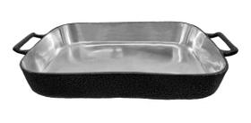 Forma Assadeira Para Frango 28cm Aluminio Craqueado Fundido