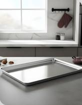Forma Assadeira Rasa Grande Aluminio 45x30x2 Biscoitos Jolly