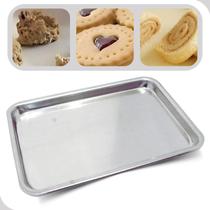 Forma Assadeira Rasa Retangular 45cm Aluminio Grande Jolly Forma Assadeira Rasa Retangular 45cm Aluminio Grande Jolly