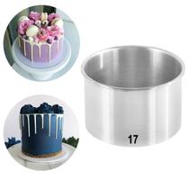 Forma Assadeira Redonda Alta Bolo 17x10 Alumínio Fundo Fixo