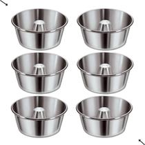 Forma Assadeira Redonda Bolo Pudim Torta C/ Tubo 20 Alumínio Top Kit Jogo 6Un - RL Forma Assadeira Redonda Bolo Pudim Torta C/ Tubo 20 Alumínio Top Kit Jogo 6Un - RL