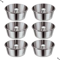Forma Assadeira Redonda Bolo Pudim Torta C/ Tubo 20 Alumínio Top Kit Jogo 6Un Forma Assadeira Redonda Bolo Pudim Torta C/ Tubo 20 Alumínio Top Kit Jogo 6Un
