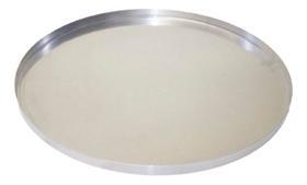 Forma Assadeira Redonda de Metal para Assar Cortar ou Servir Pizza 35cm em Alumínio - Roldan