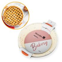 Forma Assadeira Redonda de Silicone 27 cm da Hercules Bakery Sem Furo Para Bolos e Tortas Forma Assadeira Redonda de Silicone 27 cm da Hercules Bakery Sem Furo Para Bolos e Tortas