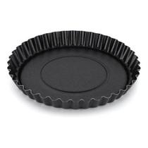 Forma Assadeira Redonda Torta Bolo Aço Carbono 30 Cm Grafite
