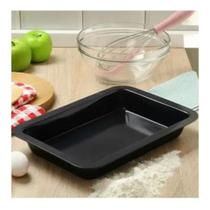 Forma Assadeira Retangular Antiaderente 31cm Aço Carbono Kit 2 Unidades 3,5L Para Bolo Lasanha Forno