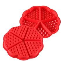 Forma Assadeiras Waffles Silicone Antiaderente Molde