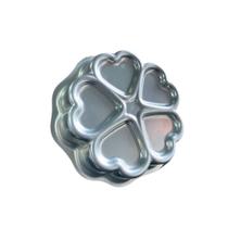 Forma Ballerine 5 Corações 18x4,5cm Bolo Torta Pudim Forma Ballerine 5 Corações 18x4,5cm Bolo Torta Pudim