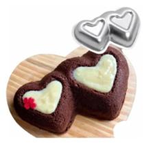 Forma Ballerine Coração Alma Gêmea 26,6x16,3x5cm Alumínio Forma Ballerine Coração Alma Gêmea 26,6x16,3x5cm Alumínio