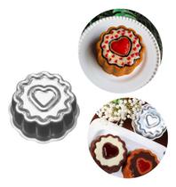 Forma Ballerine Crespa Coração 11,5x5cm Bolo Caparroz