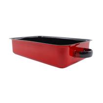 Forma Bandeja Retangular Ewel Esmaltada P Vermelho 800ml