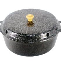 Forma Bolo Craqueada com Cone Alumínio Fundido Preta 24cm