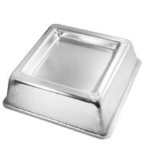 Forma Bolo Piscina Balerine Quadrada 18x18x6 Fundo Rebaixado Al