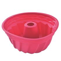 Forma Bolo Redonda com Furo Silicone 23x11Cm