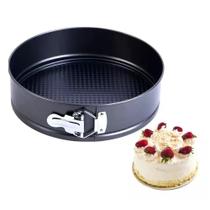Forma bolo torta assadeira com fundo removivel 26cm antiaderente confeiteira boleira cozinha profissional - Yeet