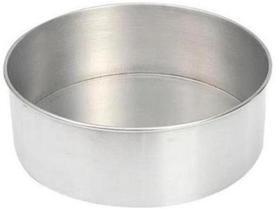 Forma Bolo/Torta/Doces Redonda Fundo Fixo 12 X 5,5 Alumínio