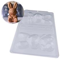 Forma Bwb Coelho Lapidado Sentado Ref 3660 3 Partes Silicone