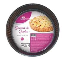 Forma c/ fundo removível Antiaderente 24cm - EM CASA TEM