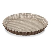 Forma canelada antiaderente para bolo e torta 28 chocolat multiflon