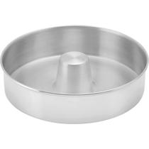 Forma Canudo Alumínio Polido Para Bolo Pudim 28x7cm Panelux