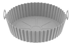Forma Cesto Air Fryer De Silicone Reutilizável Antiaderente