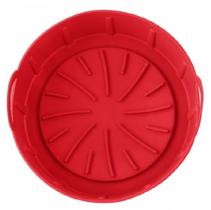 Forma Cesto Assadeira Silicone Air Fryer Redondo 19cm Alça