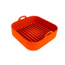 Forma Cesto de Silicone Quadrada Para Air Fryer Fritadeira Elétrica Micro-ondas Com Alça 19cm - Uny Home