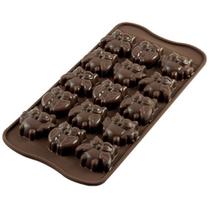 Forma Chocolate Corujas 34mm x 30mm - Silikomart