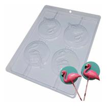 Forma chocolate pirulito flamingo pascoa ref9694 - un