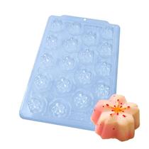 Forma Com 3 Partes Bombom Sakura Flor BWB Acetato Com Silicone Doces Finos