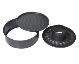 Forma com Furo Pratic Casa 20cm Fundo Removível, Preta