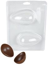 Forma com Silicone 3 partes para Ovo de Páscoa 150 g Forma com Silicone 3 partes para Ovo de Páscoa 150 g