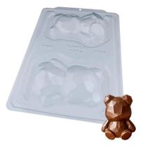 Forma Com Silicone P/ Chocolate Bwb Urso Lapidado 3665 Forma Com Silicone P/ Chocolate Bwb Urso Lapidado 3665