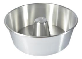 Forma Com Tubo Para Pudim Em Alumínio 18x8cm - Arnix Forma Com Tubo Para Pudim Em Alumínio 18x8cm - Arnix