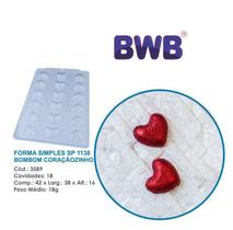 Forma coraçãozinho coração bwb 1138 Páscoa Chocolate 3589