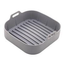Forma cozimento quadrada fritadeira eletrica silicone 20,5 cm x 20,5 cm x 7 cm Forma cozimento quadrada fritadeira eletrica silicone 20,5 cm x 20,5 cm x 7 cm